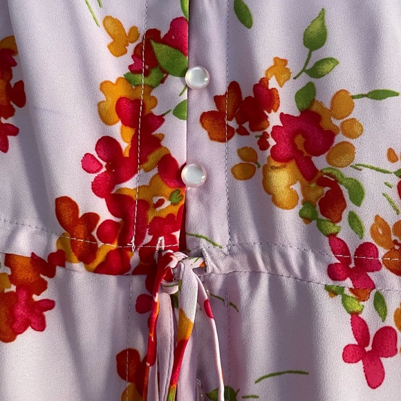 Nanette Lepore Pink Floral high low dress - Size 6 - Picture 4 of 6